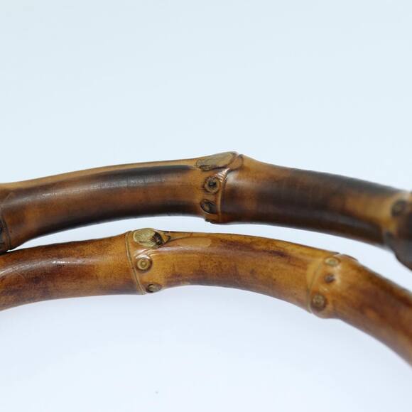 GUCCI Bamboo Hand Bag Canvas Black Gold 000 1998 000 1998 - Picture 8 of 16